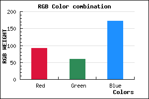 rgb background color #5C3CAC mixer