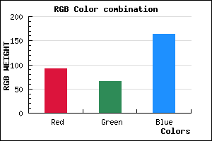 rgb background color #5C41A3 mixer
