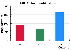 rgb background color #5C45A4 mixer