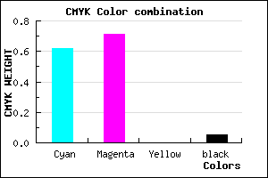 #5C45F1 color CMYK mixer