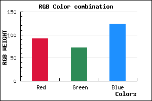 rgb background color #5C487C mixer
