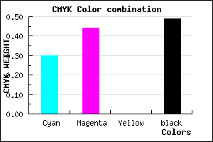 #5C4983 color CMYK mixer
