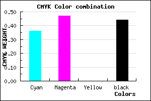 #5C4C90 color CMYK mixer