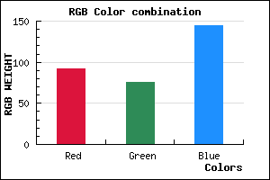 rgb background color #5C4C90 mixer
