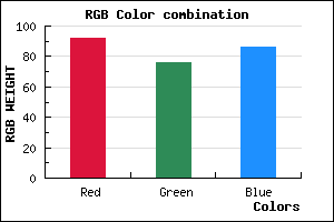 rgb background color #5C4C56 mixer
