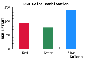 rgb background color #5C4D8B mixer