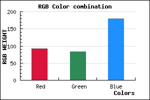 rgb background color #5C53B4 mixer