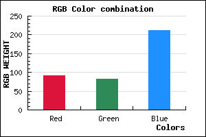 rgb background color #5C53D4 mixer