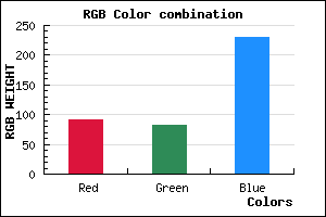 rgb background color #5C53E6 mixer