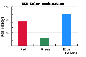 rgb background color #5D1C78 mixer