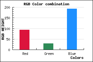 rgb background color #5D1DC0 mixer