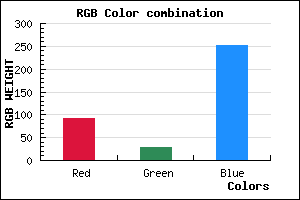 rgb background color #5D1DFC mixer