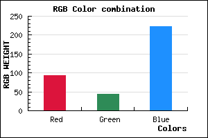 rgb background color #5D2CDE mixer