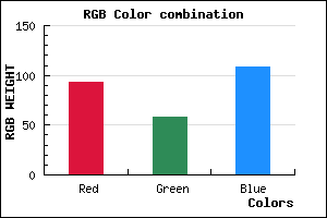 rgb background color #5D3A6C mixer