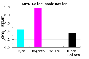 #5D06A6 color CMYK mixer