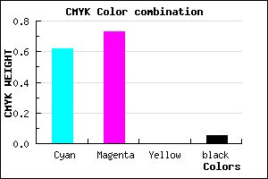 #5D41F3 color CMYK mixer
