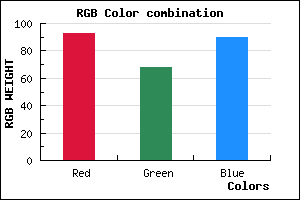 rgb background color #5D445A mixer