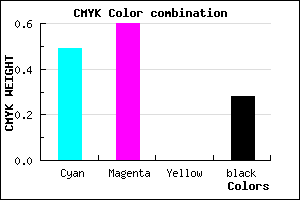 #5D49B7 color CMYK mixer
