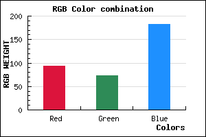 rgb background color #5D49B7 mixer