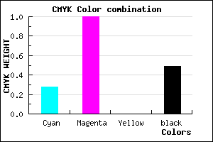 #5E0083 color CMYK mixer