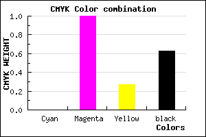 #5E0045 color CMYK mixer