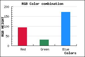 rgb background color #5E1EAC mixer