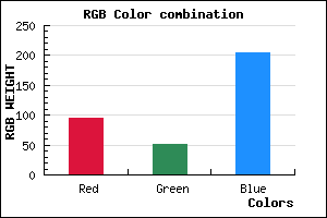 rgb background color #5E34CC mixer