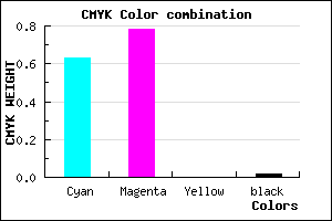 #5E37FB color CMYK mixer