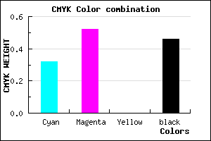 #5E428A color CMYK mixer