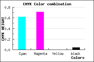 #5E48F5 color CMYK mixer