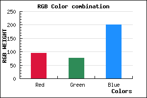 rgb background color #5E4CC9 mixer