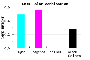 #5E53B7 color CMYK mixer