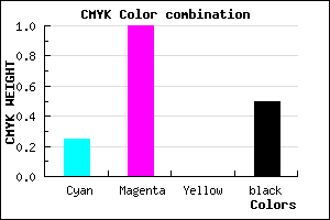 #5F007F color CMYK mixer