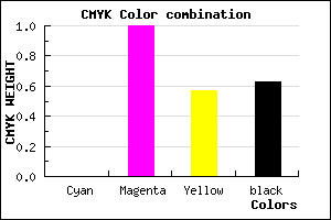 #5F0029 color CMYK mixer