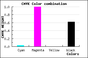 #5F0062 color CMYK mixer