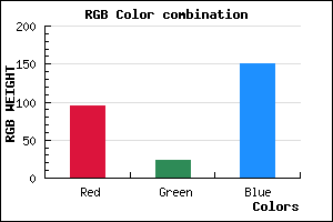 rgb background color #5F1797 mixer