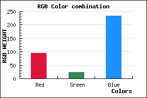 rgb background color #5F18EA mixer