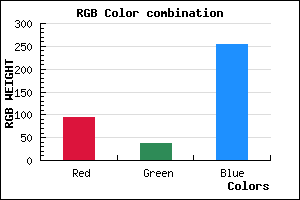rgb background color #5F25FD mixer