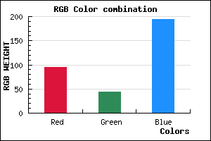 rgb background color #5F2CC2 mixer