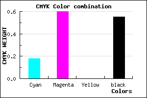 #5F2E74 color CMYK mixer