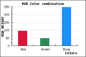 rgb background color #5F2FF7 mixer