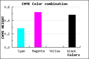 #5F4084 color CMYK mixer