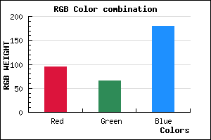 rgb background color #5F41B4 mixer