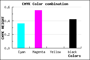 #5F4294 color CMYK mixer