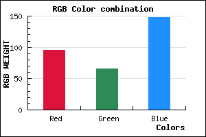 rgb background color #5F4294 mixer