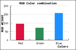 rgb background color #5F489E mixer