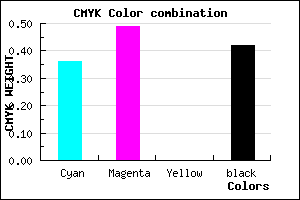 #5F4C94 color CMYK mixer