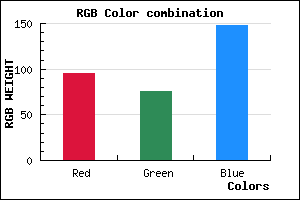 rgb background color #5F4C94 mixer