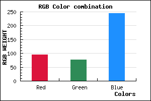 rgb background color #5F4CF4 mixer