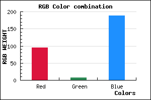 rgb background color #5F08BC mixer